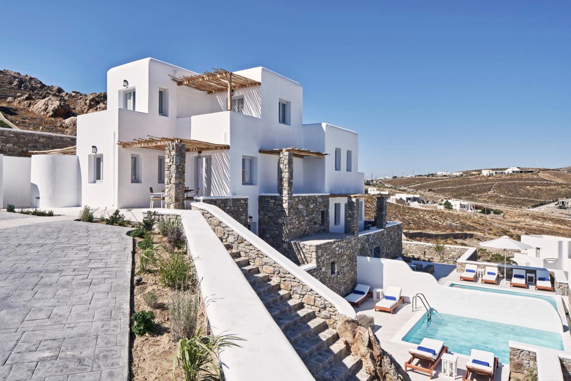Katikies Villas Mykonos Елия Екстериор снимка