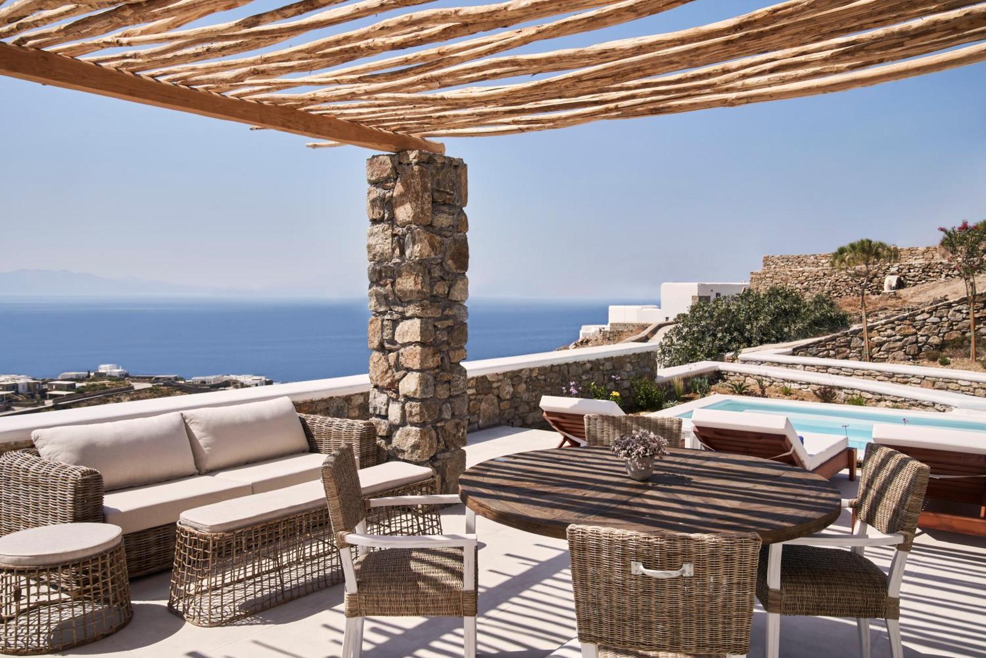 Katikies Villas Mykonos Елия Екстериор снимка
