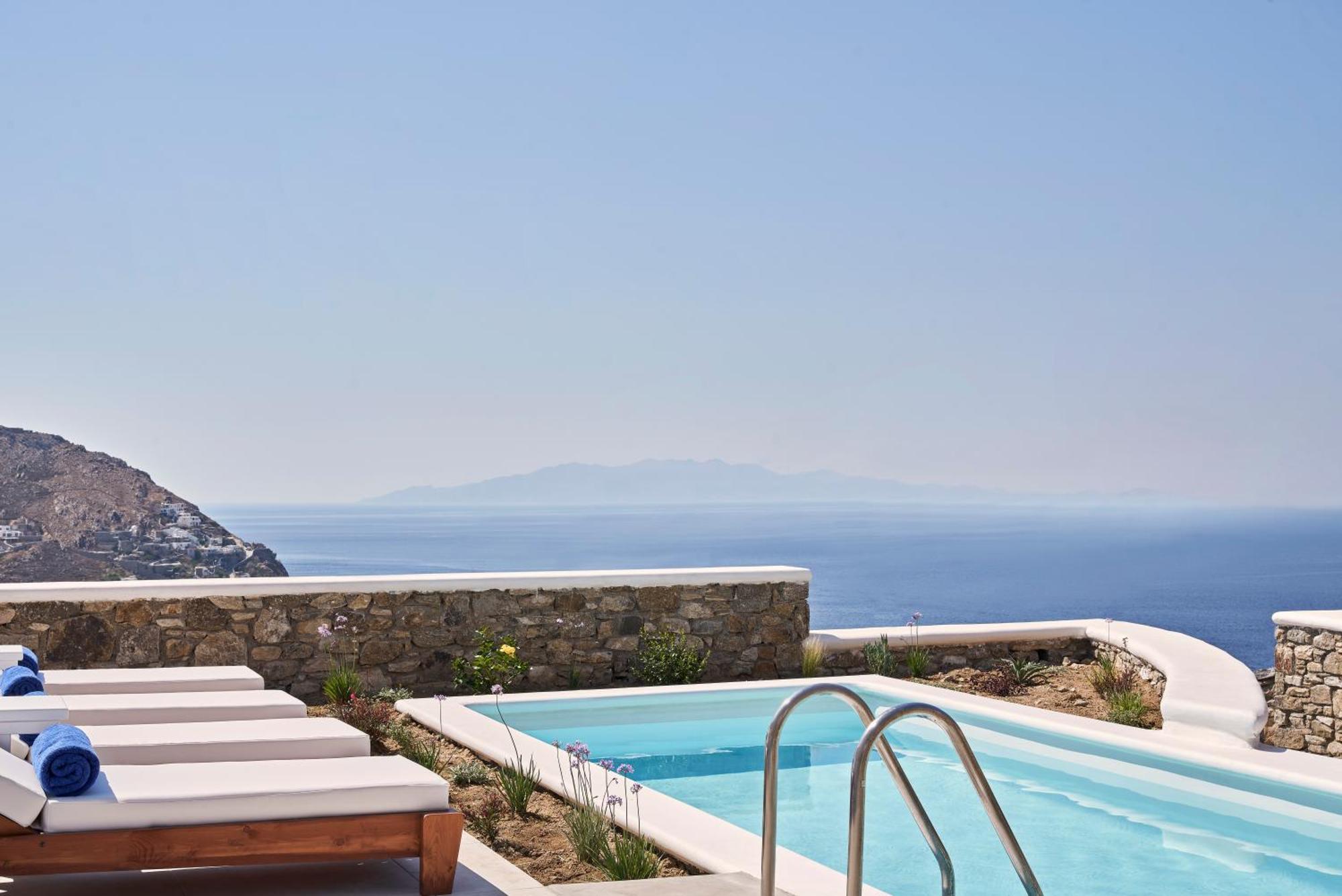 Katikies Villas Mykonos Елия Екстериор снимка