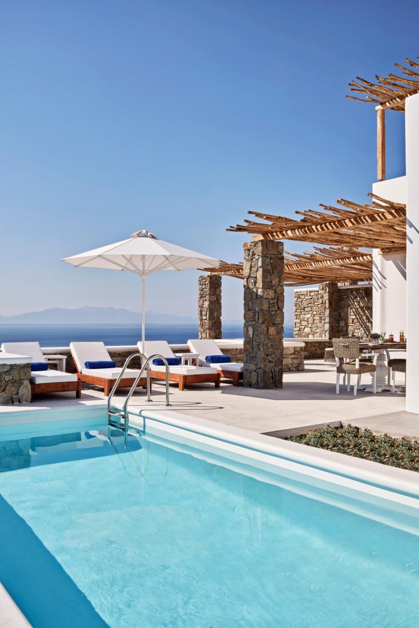 Katikies Villas Mykonos Елия Екстериор снимка